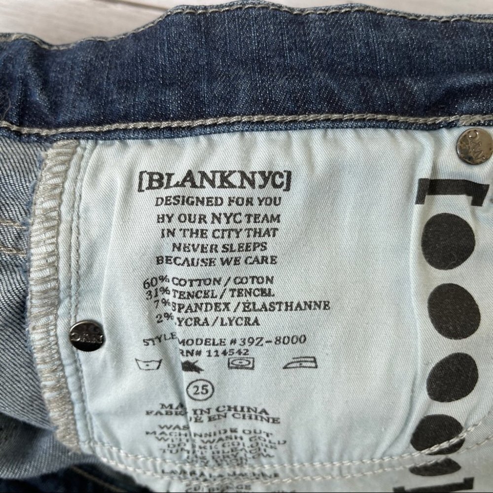 Blank NYC Jean Roll over Shorts 25 - Picture 6 of 6